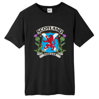 Scottish Vintage Flag Scotland Tall Fusion ChromaSoft Performance T-Shirt