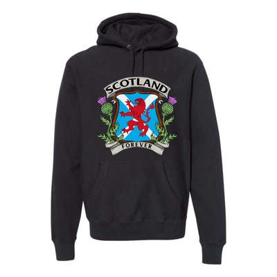 Scottish Vintage Flag Scotland Premium Hoodie