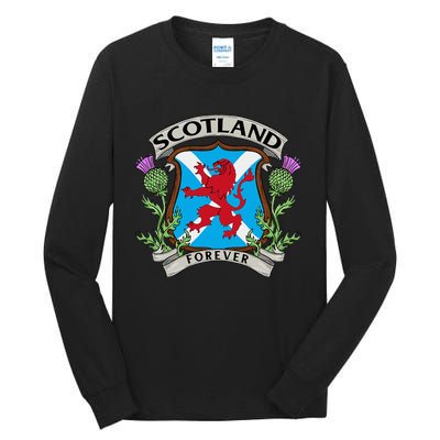 Scottish Vintage Flag Scotland Tall Long Sleeve T-Shirt