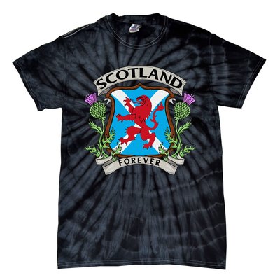 Scottish Vintage Flag Scotland Tie-Dye T-Shirt