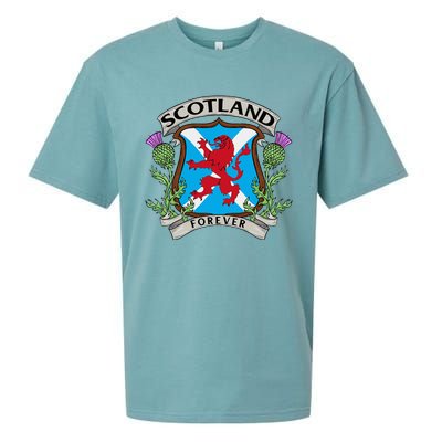 Scottish Vintage Flag Scotland Sueded Cloud Jersey T-Shirt