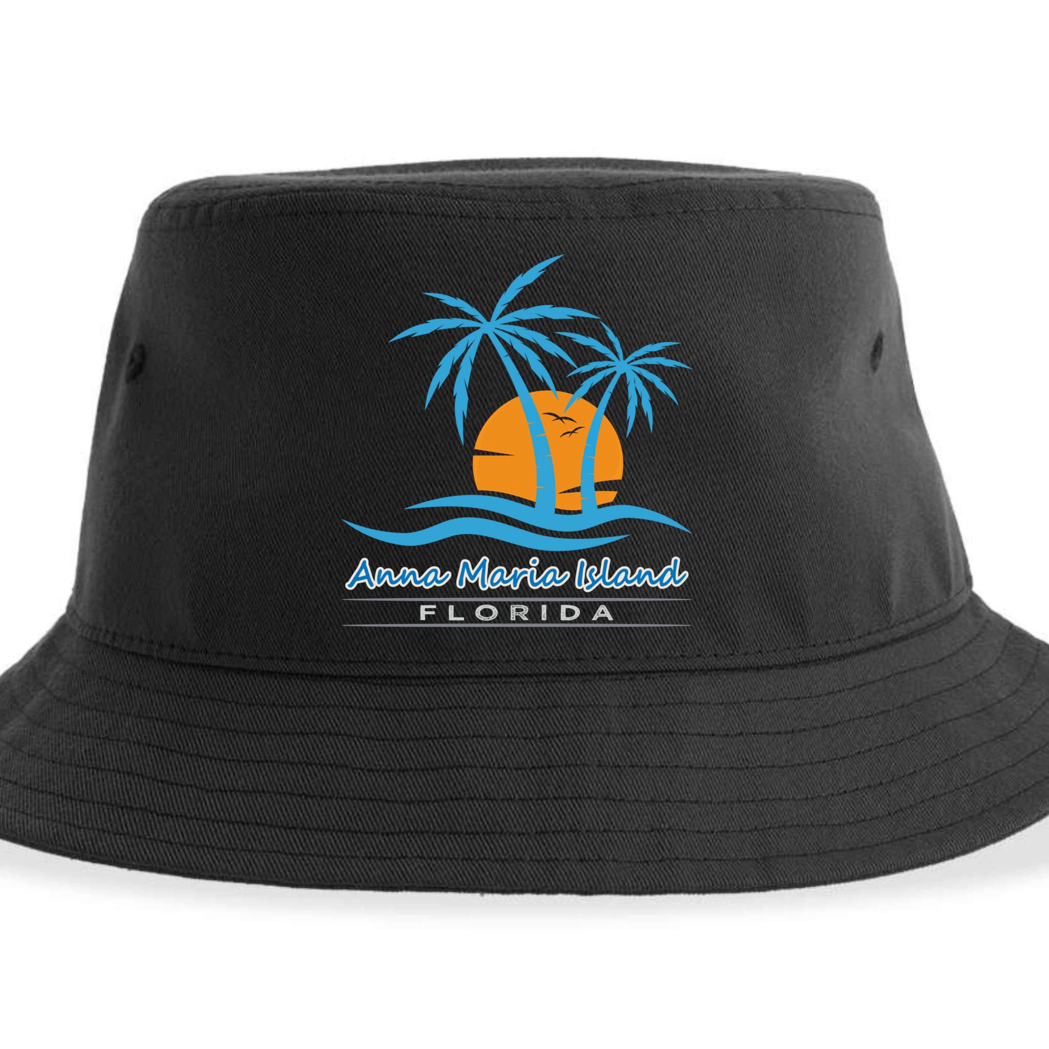 Summer Vacation Florida Anna Maria Island Beach Funny Gift Sustainable Bucket Hat