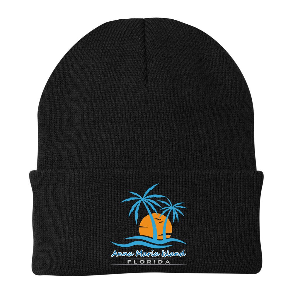 Summer Vacation Florida Anna Maria Island Beach Funny Gift Beanie