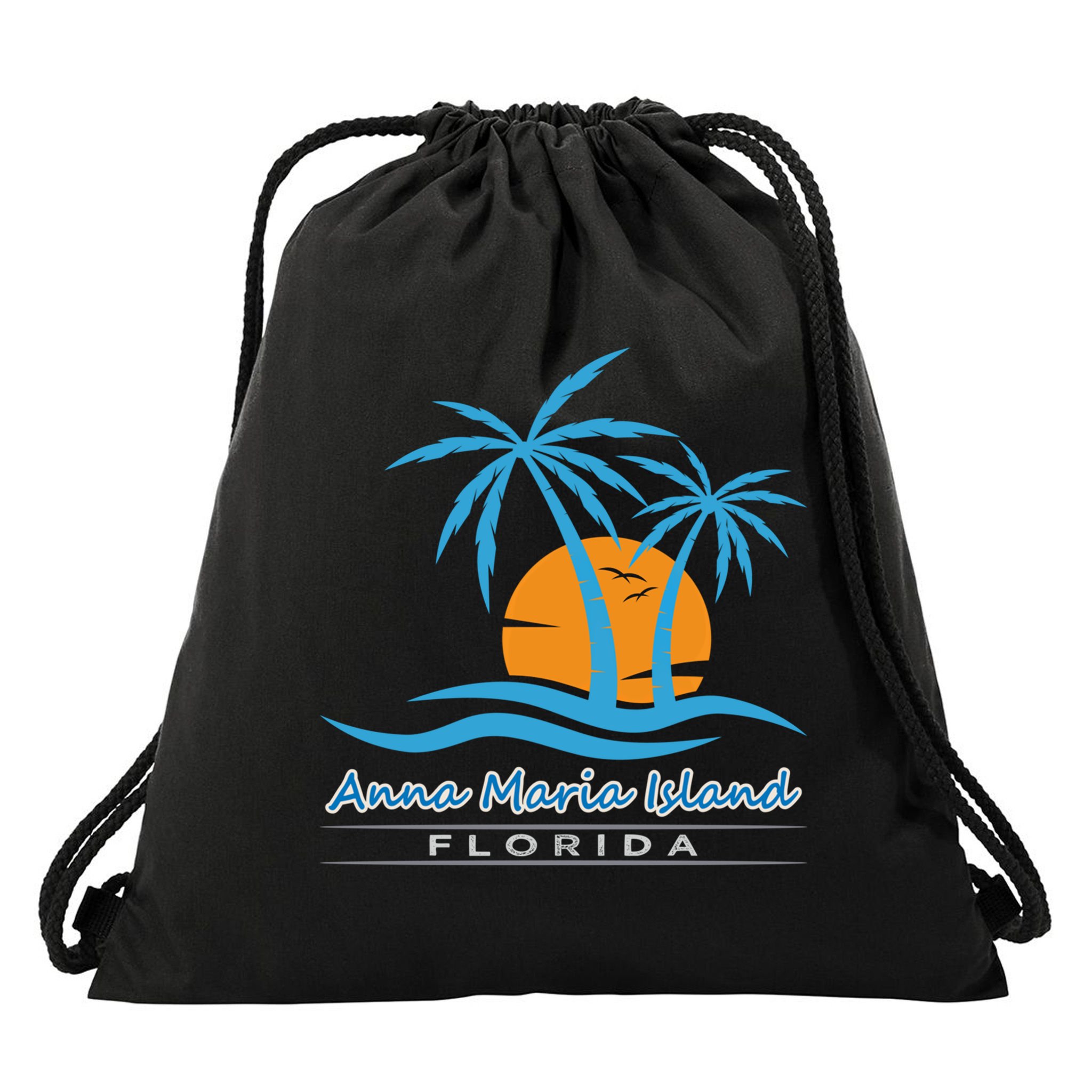 Summer Vacation Florida Anna Maria Island Beach Funny Gift Drawstring Bag