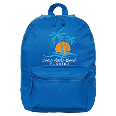 Summer Vacation Florida Anna Maria Island Beach Funny Gift 16 in Basic Backpack