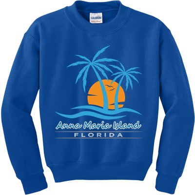 Summer Vacation Florida Anna Maria Island Beach Funny Gift Kids Sweatshirt