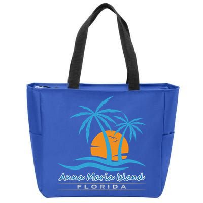 Summer Vacation Florida Anna Maria Island Beach Funny Gift Zip Tote Bag