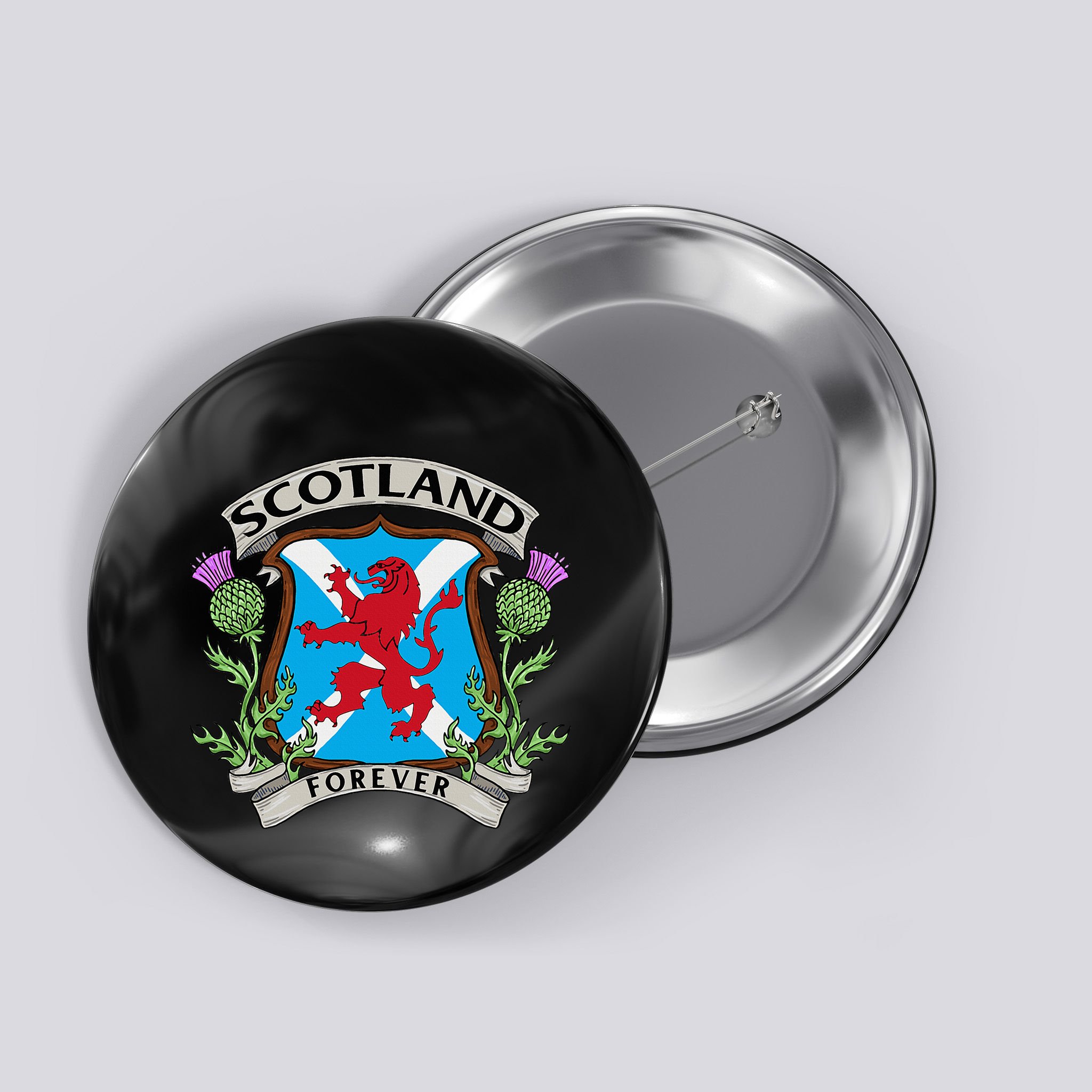 Scottish Vintage Flag Scotland Button