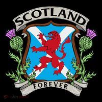 Scottish Vintage Flag Scotland Button