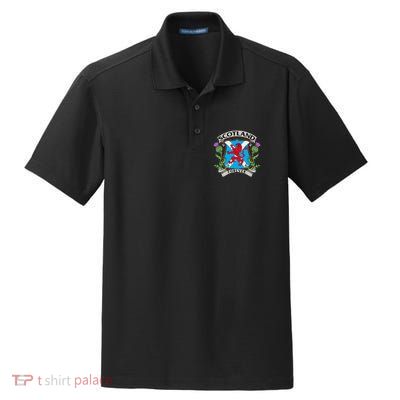 Scottish Vintage Flag Scotland Dry Zone Grid Polo