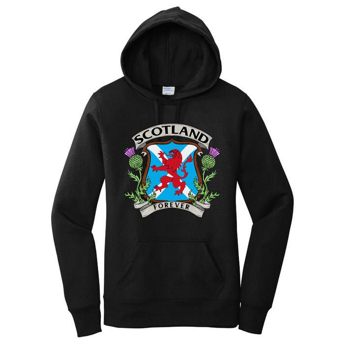 Scottish Vintage Flag Scotland Women's Pullover Hoodie