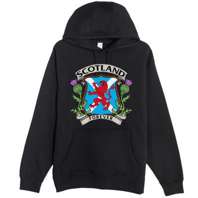 Scottish Vintage Flag Scotland Premium Pullover Hoodie