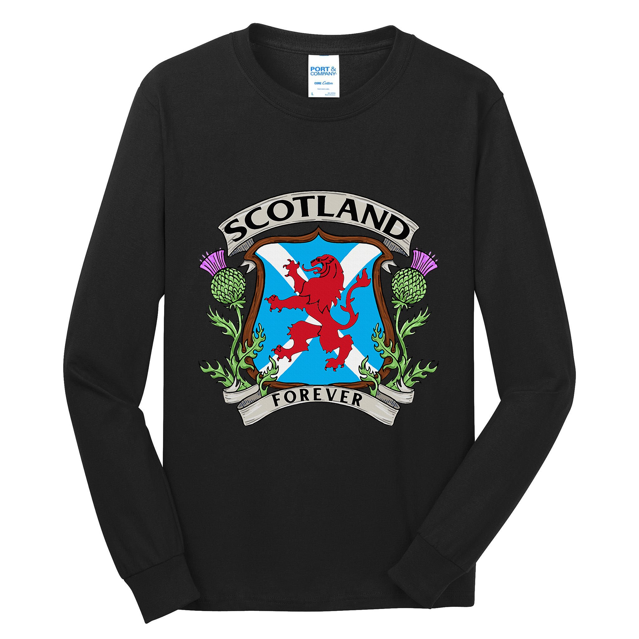 Scottish Vintage Flag Scotland Tall Long Sleeve T-Shirt