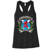 Scottish Vintage Flag Scotland Women's Racerback Tank