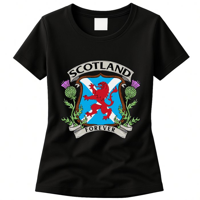 Scottish Vintage Flag Scotland Womens T-Shirt
