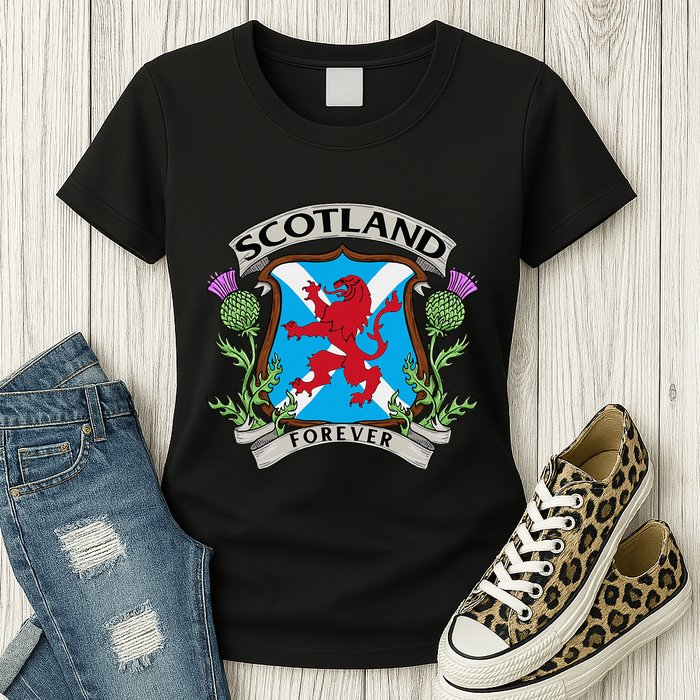 Scottish Vintage Flag Scotland Womens T-Shirt