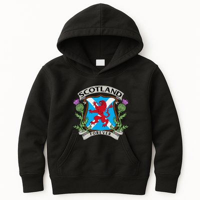 Scottish Vintage Flag Scotland Kids Hoodie