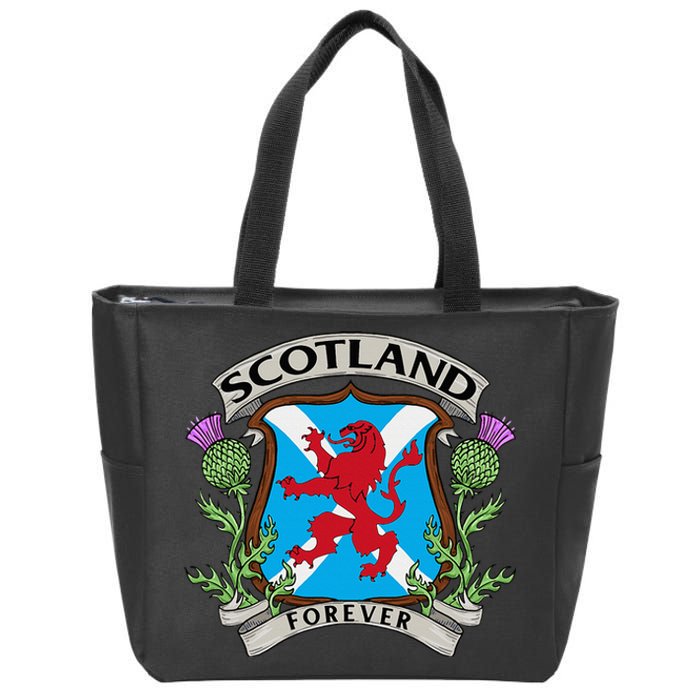 Scottish Vintage Flag Scotland Zip Tote Bag