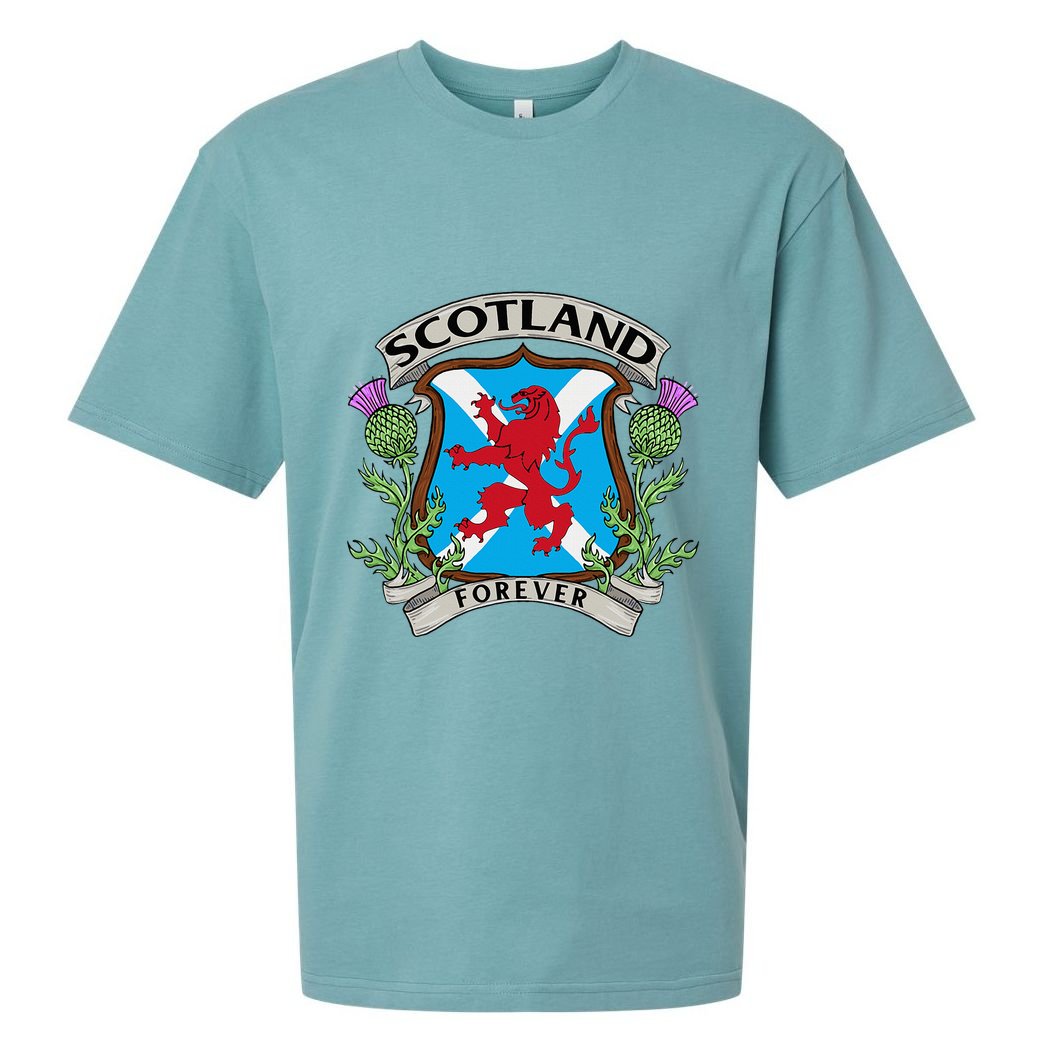 Scottish Vintage Flag Scotland Sueded Cloud Jersey T-Shirt