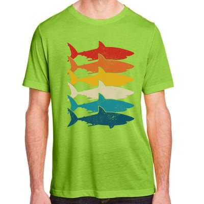 Shark Vintage Fish Fishing Great White Shark Retro Meaningful Gift Adult ChromaSoft Performance T-Shirt