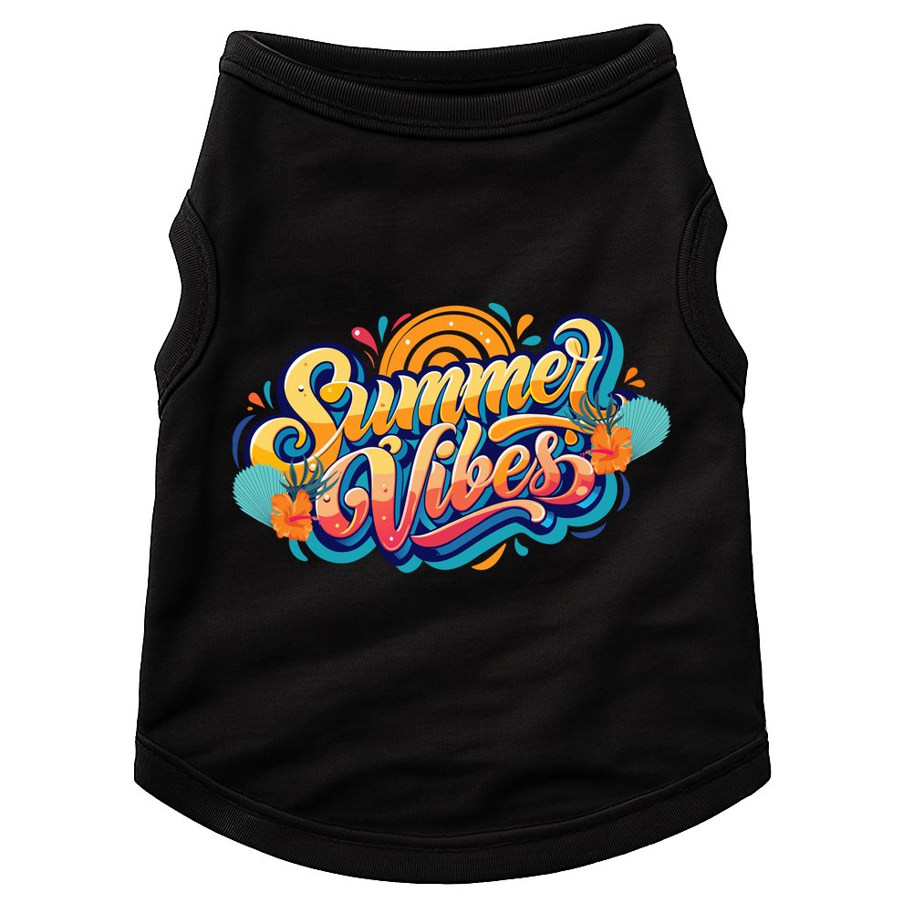 Summer Vibes Family Beach Summer Holiday Doggie Tank