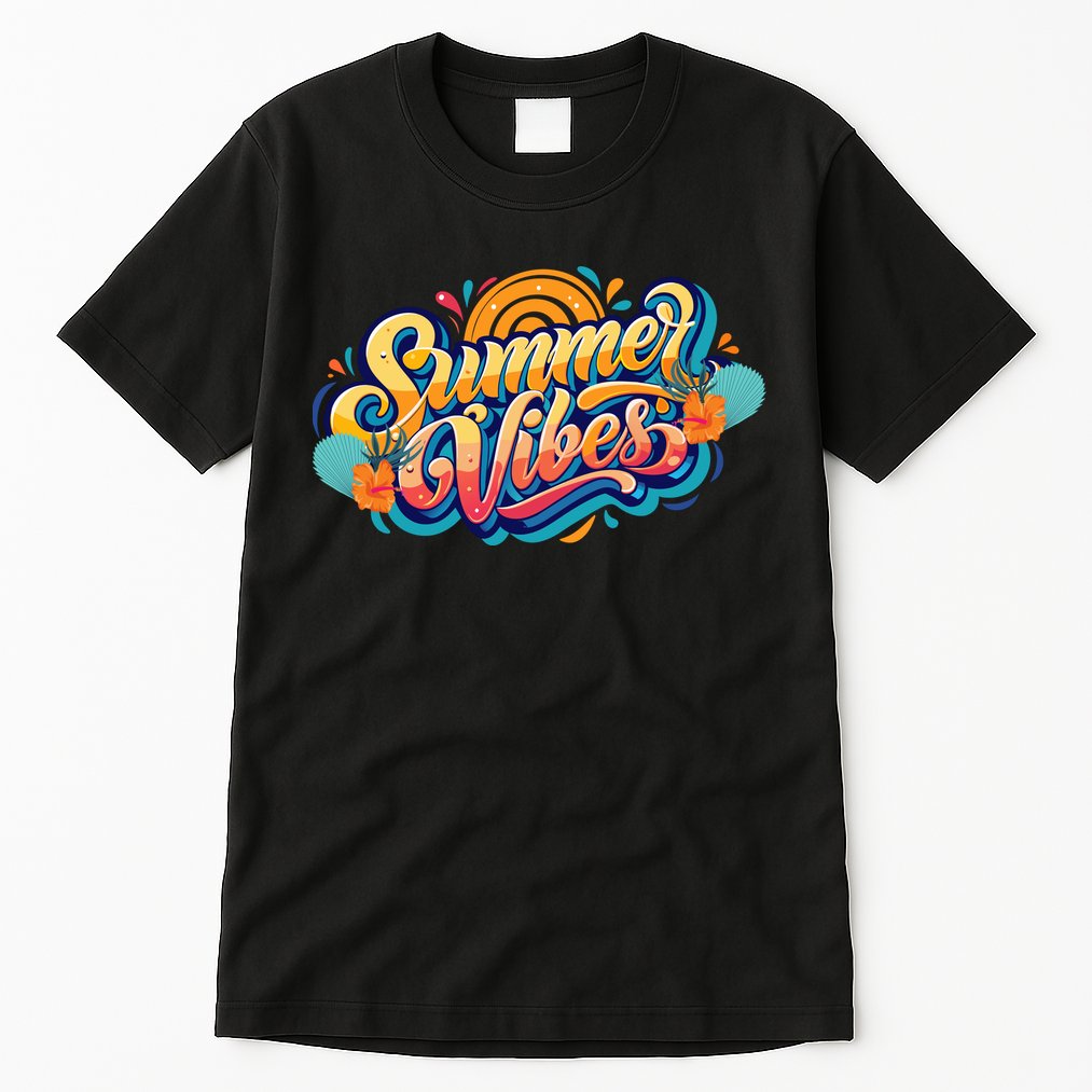 Summer Vibes Family Beach Summer Holiday Tall T-Shirt