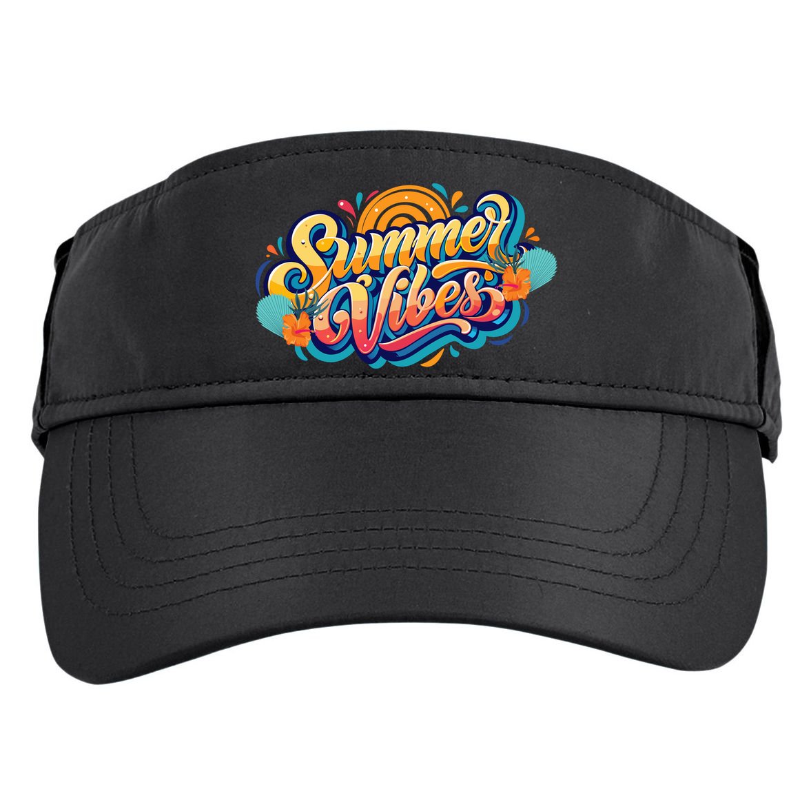 Summer Vibes Family Beach Summer Holiday Adult Drive Performance Visor