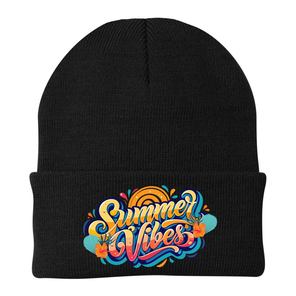 Summer Vibes Family Beach Summer Holiday Beanie