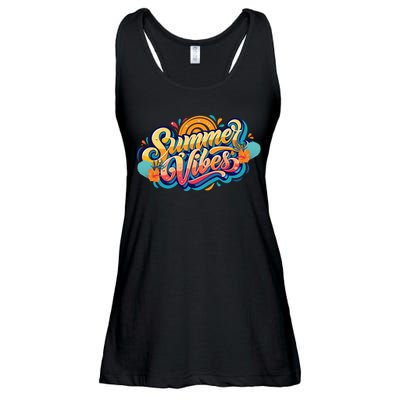 Summer Vibes Family Beach Summer Holiday Ladies Essential Flowy Tank