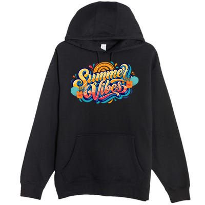 Summer Vibes Family Beach Summer Holiday Premium Pullover Hoodie