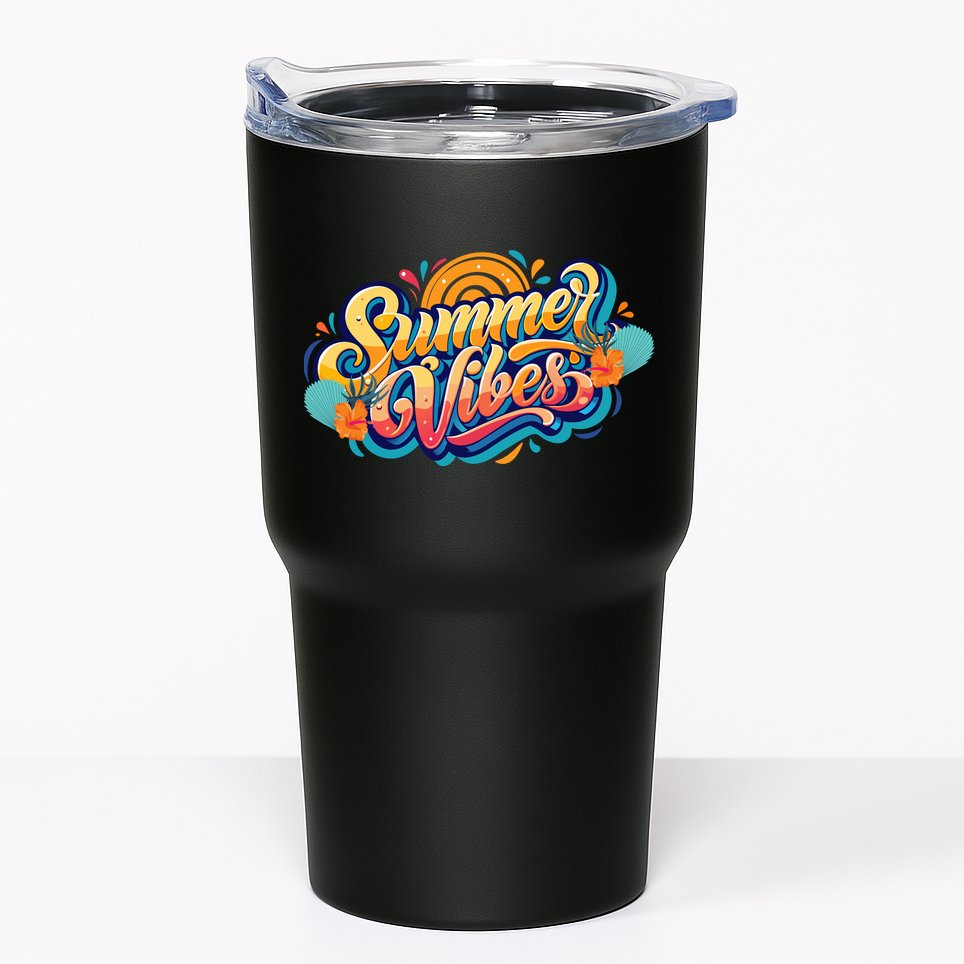 Summer Vibes Family Beach Summer Holiday Tumbler