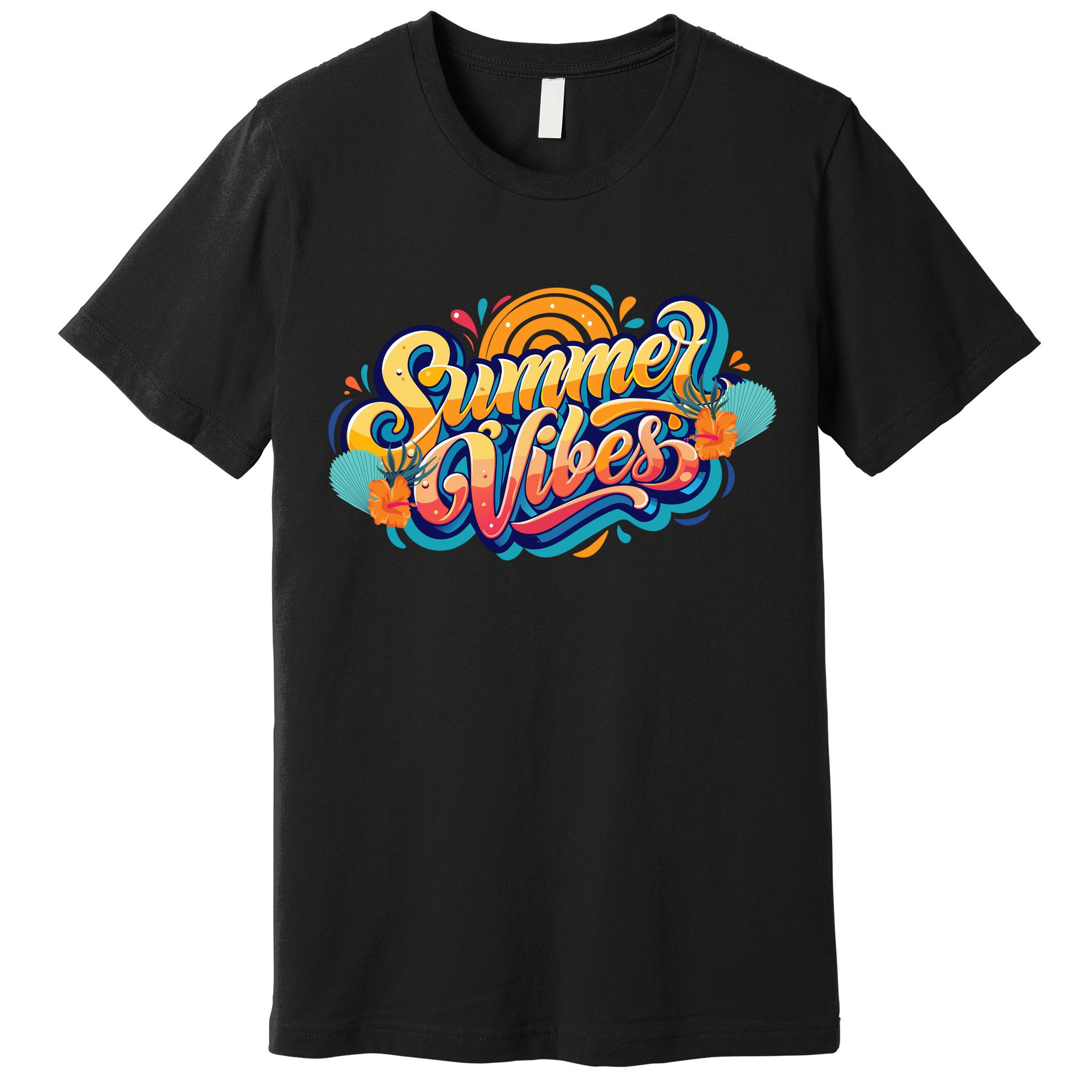 Summer Vibes Family Beach Summer Holiday Premium T-Shirt