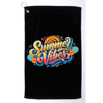 Summer Vibes Family Beach Summer Holiday Golf Towel
