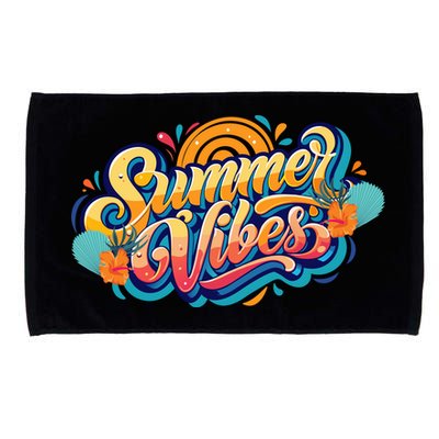 Summer Vibes Family Beach Summer Holiday Microfiber Hand Towel