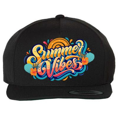 Summer Vibes Family Beach Summer Holiday Wool Snapback Cap
