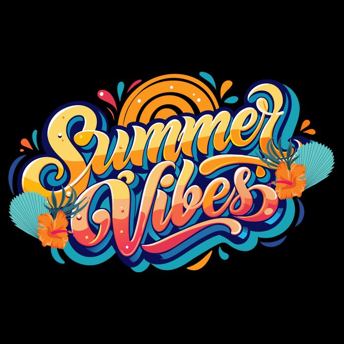 Summer Vibes Family Beach Summer Holiday Zip Tote Bag