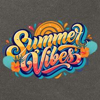 Summer Vibes Family Beach Summer Holiday Cotton Canvas Backpack