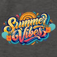 Summer Vibes Family Beach Summer Holiday Vector Backpack