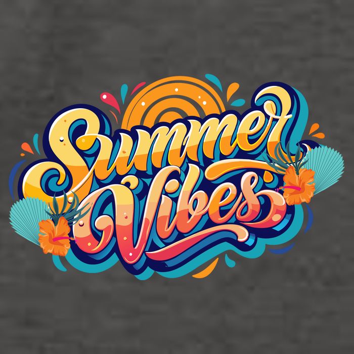 Summer Vibes Family Beach Summer Holiday Vector Backpack