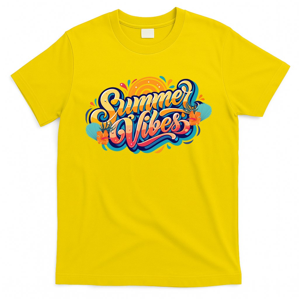 Summer Vibes Family Beach Summer Holiday T-Shirt