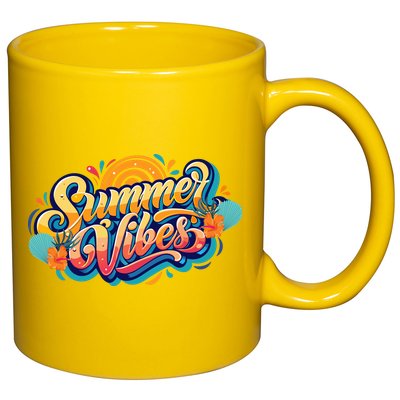 Summer Vibes Family Beach Summer Holiday 11oz C Handle Ceramic Mug