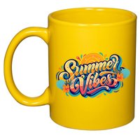 Summer Vibes Family Beach Summer Holiday 11oz C Handle Ceramic Mug