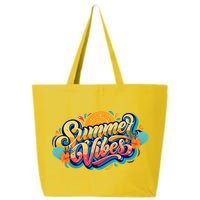 Summer Vibes Family Beach Summer Holiday 25L Jumbo Tote