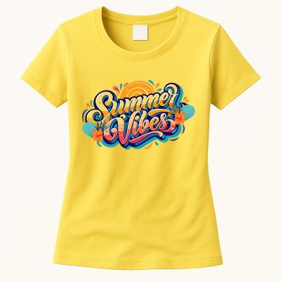 Summer Vibes Family Beach Summer Holiday Womens T-Shirt