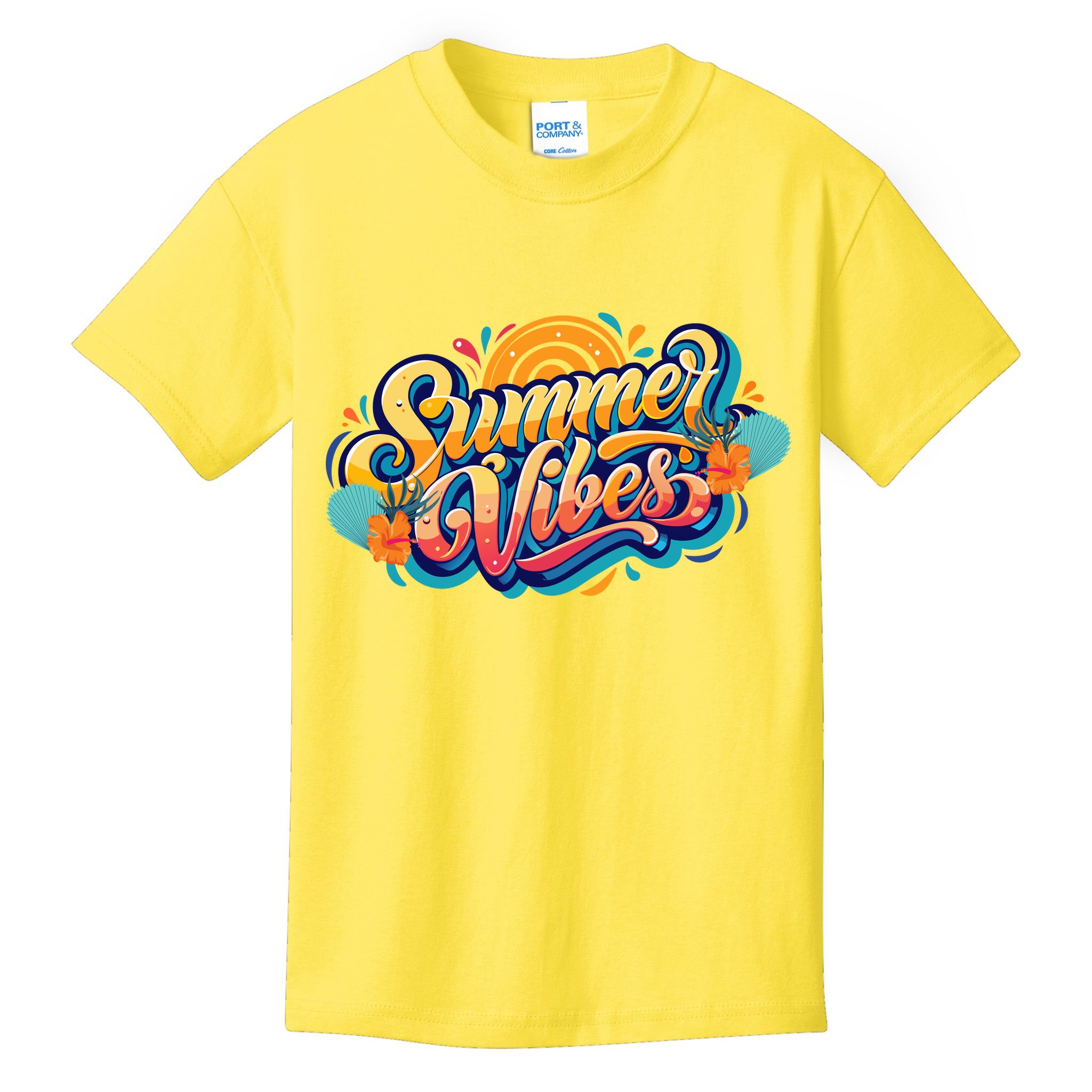 Summer Vibes Family Beach Summer Holiday Kids T-Shirt