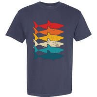 Shark Vintage Fish Fishing Great White Shark Retro Garment-Dyed Heavyweight T-Shirt