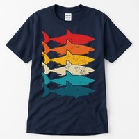 Shark Vintage Fish Fishing Great White Shark Retro Tall T-Shirt