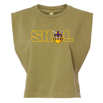 SKOL Viking Football Fan Garment-Dyed Women's Muscle Tee