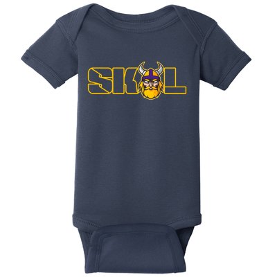 SKOL Viking Football Fan Baby Bodysuit