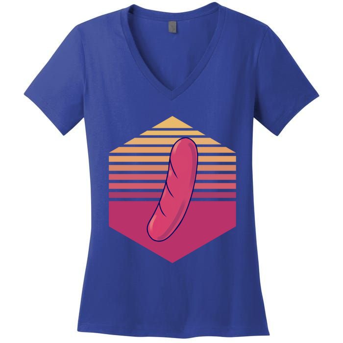 Sausage Vintage Great Gift Women's V-Neck T-Shirt